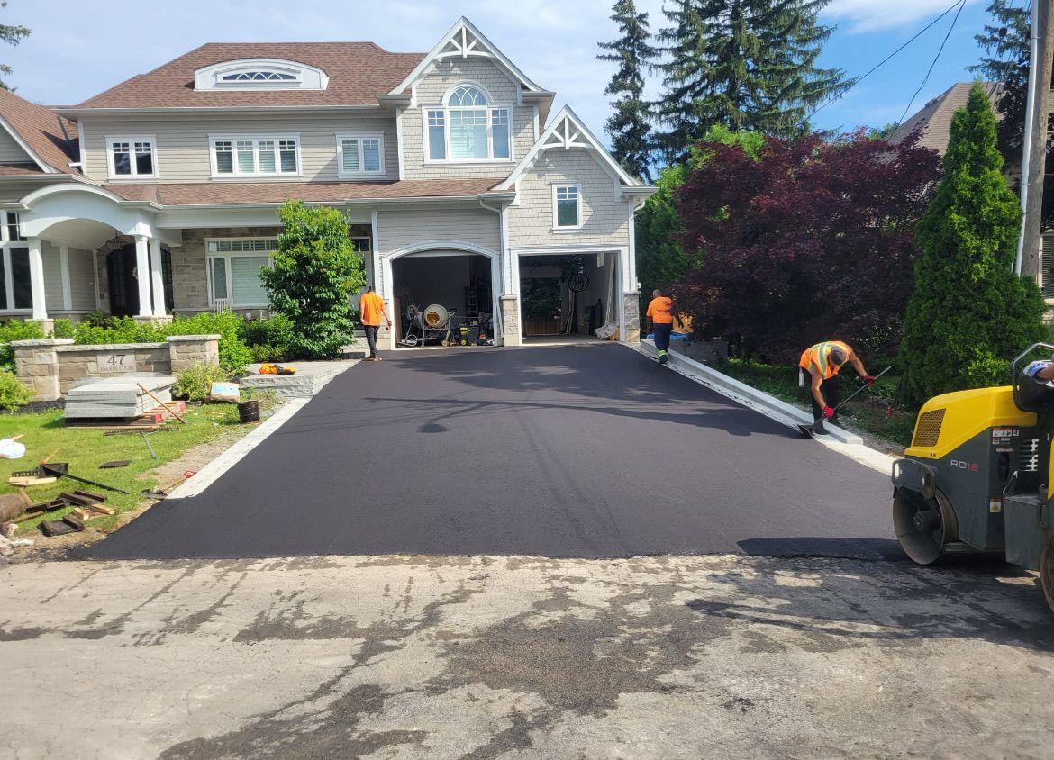 Professional driveway paving by GH Landscaping