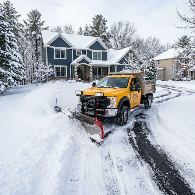 Benefits of professional snow removal by GH Landscaping